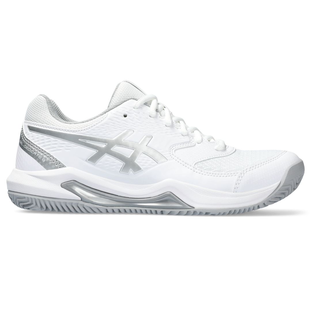 Asics Gel-Dedicate 8 Clay Women White/Pure Silver
